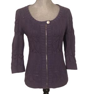 DKNY Jeans Purple Knit Sweater